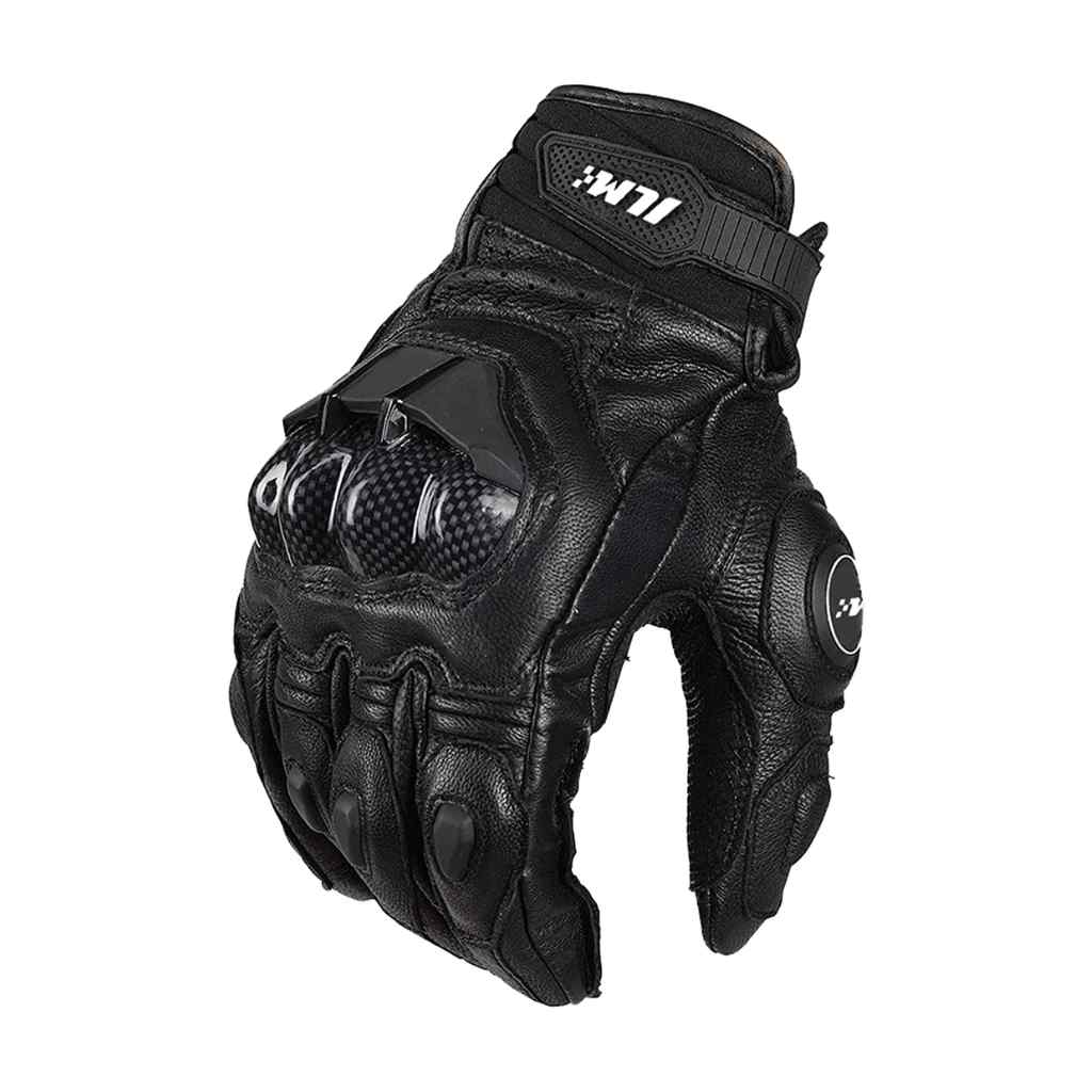 Leather Motorcycle Gloves image