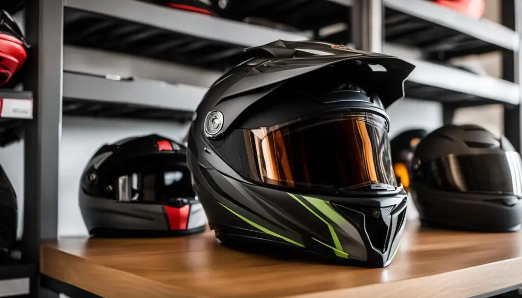 Motorcycle helmet storage solutions