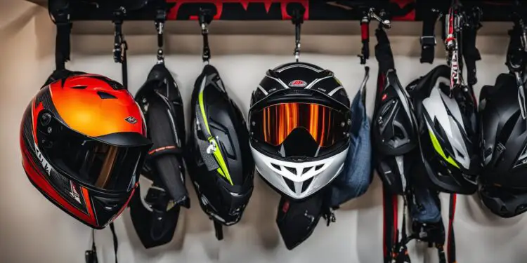how to store motorcycle helmet