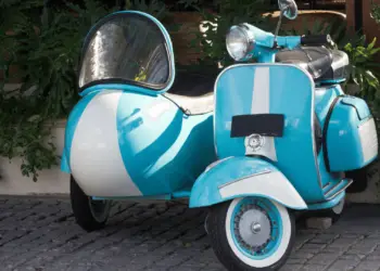 Vespa with a Sidecar image