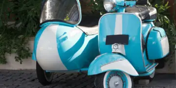 Vespa with a Sidecar image