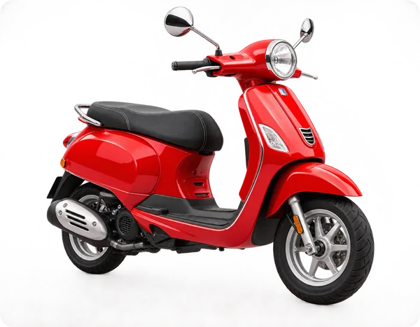 red vespa